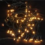 100 LED Connectable Fairy Light – Multi-Mode — warm white in use 01 view.