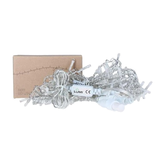 100 LED Connectable Icicle Light – Static — packaging view.