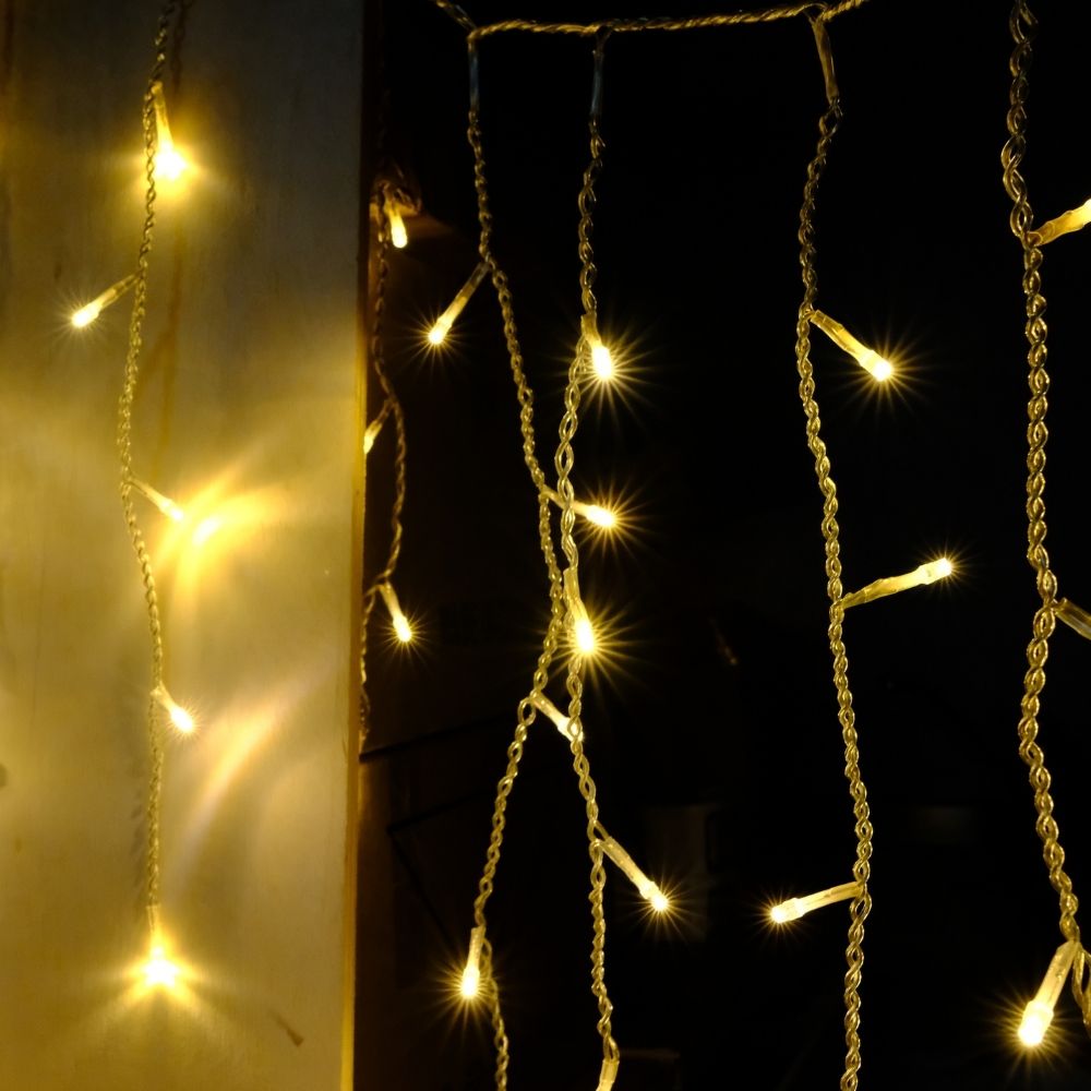 100 LED Connectable Icicle Light – Static