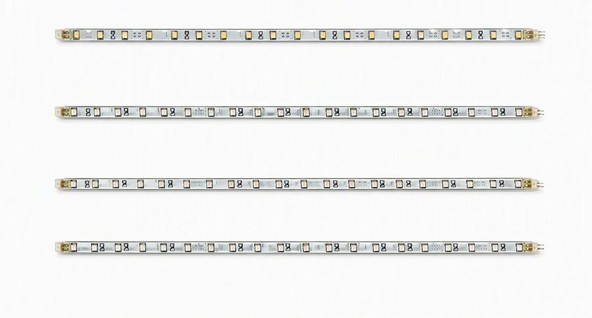 LED Rigid Light Strip — original photograph of white rigid boards with LEDs unlit; sold individually