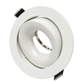 Deep Recessed Adjustable Anti-Glare MR16/GU10 Downlight Fixture — white main view.