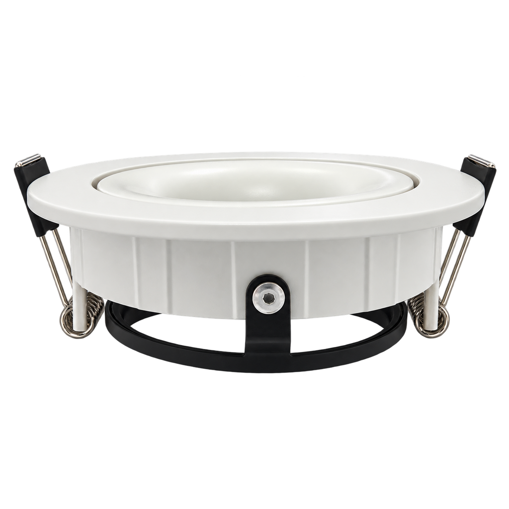 Deep Recessed Adjustable Anti-Glare MR16/GU10 Downlight Fixture — white side view.