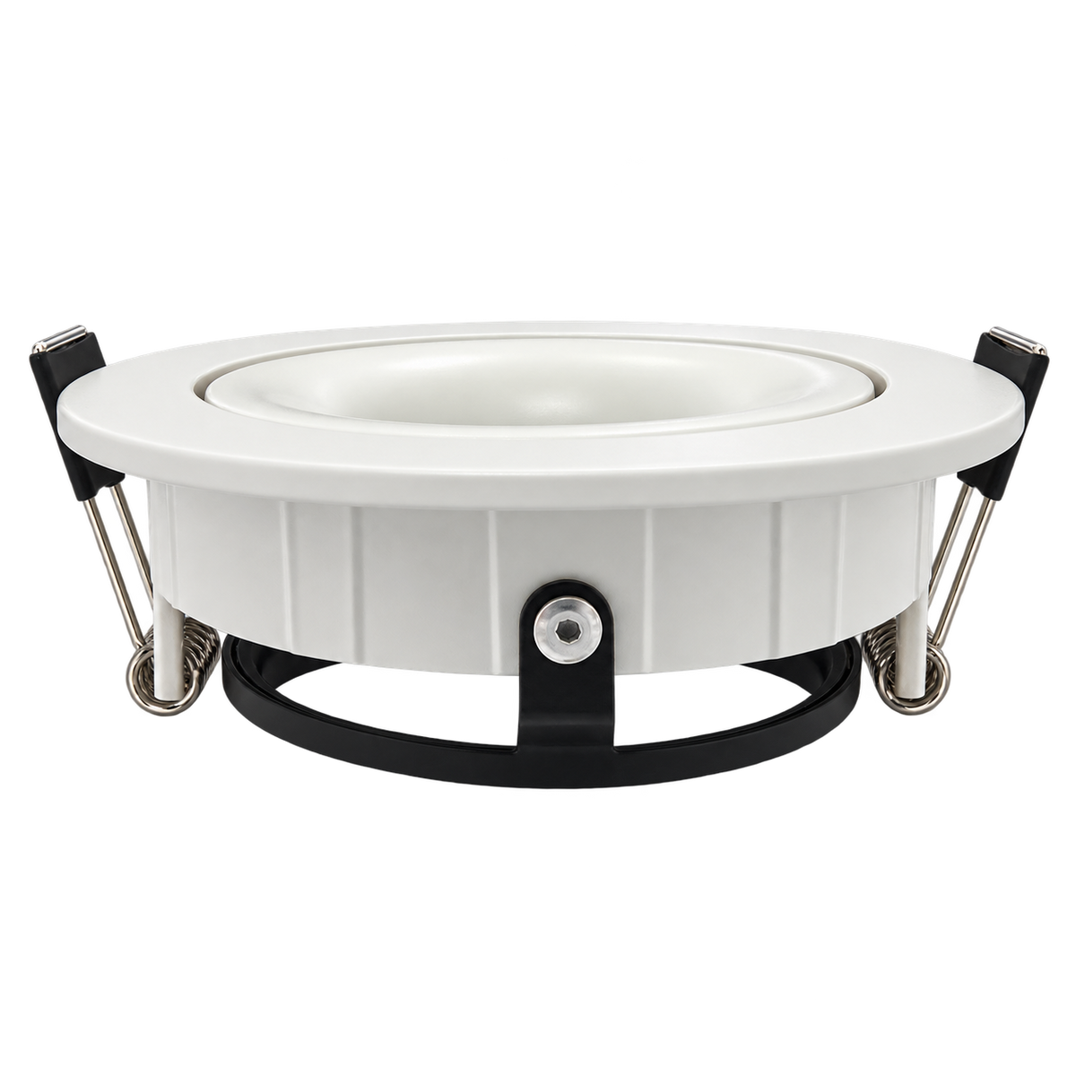 Deep Recessed Adjustable Anti-Glare MR16/GU10 Downlight Fixture — white side view.