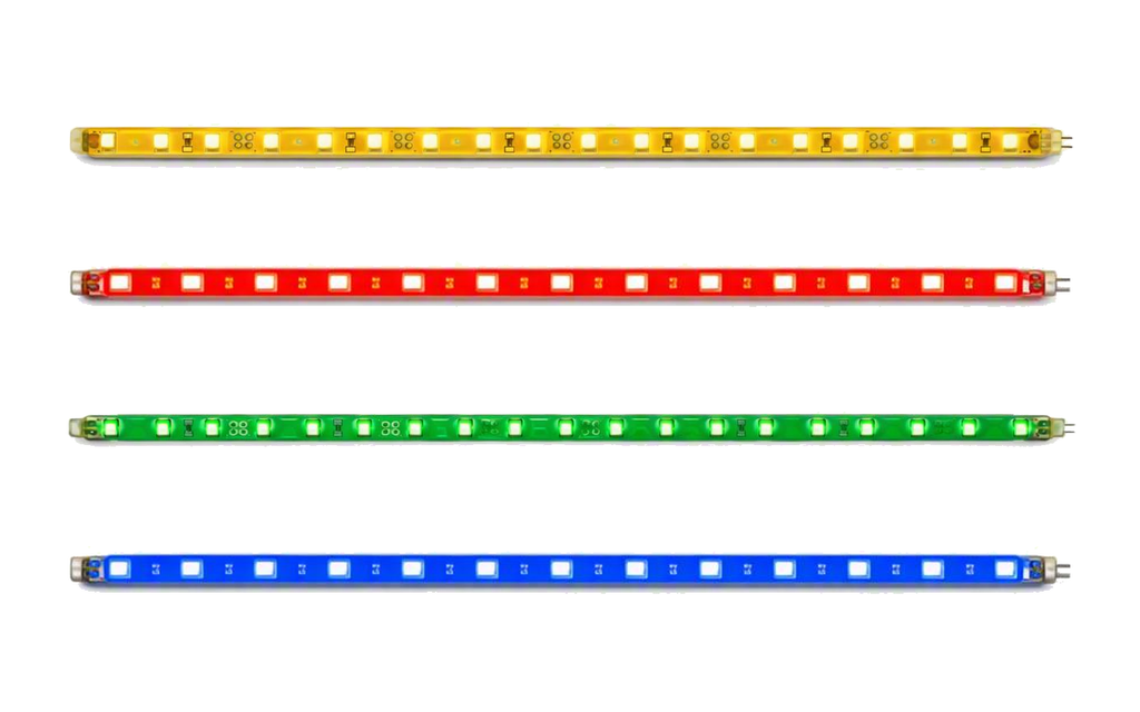 LED Rigid Light Strip — Yellow, Red, Green and Blue colour options