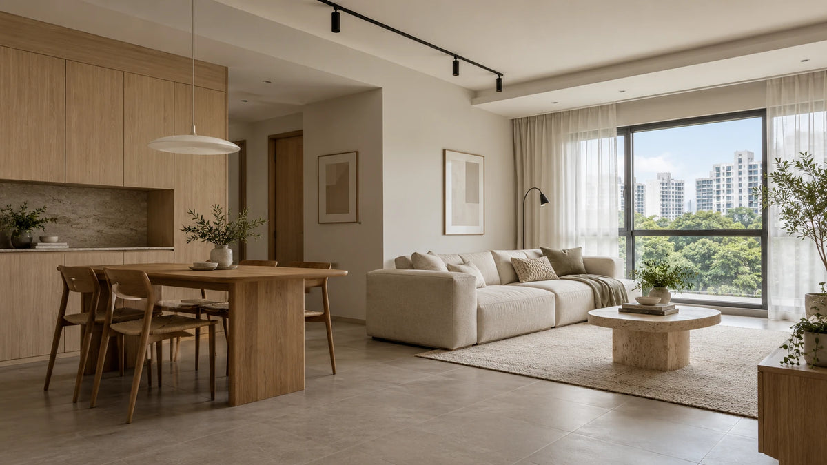 Illustrative Singapore apartment lighting inspiration — natural scene